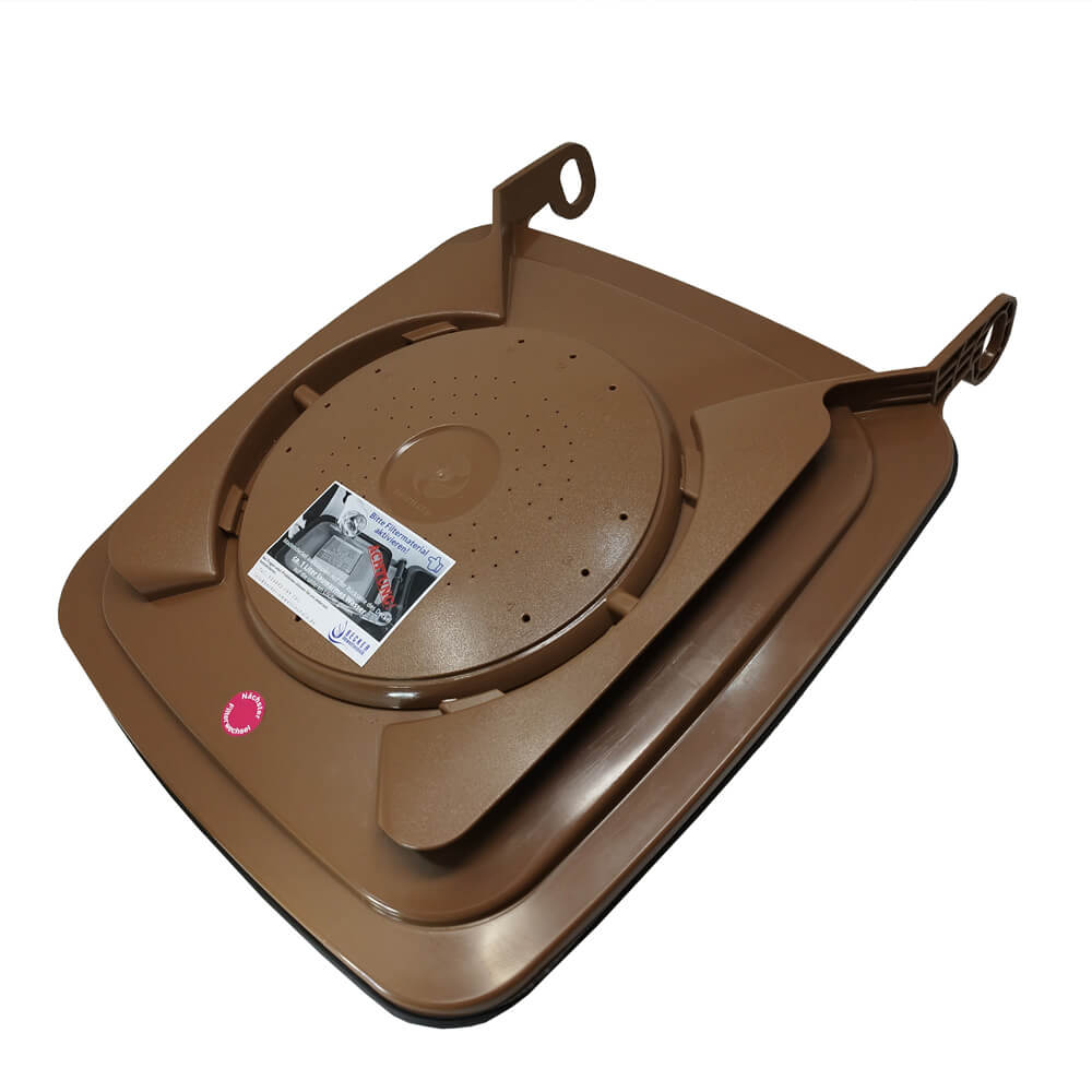 Madendeckel 120 Liter Braun