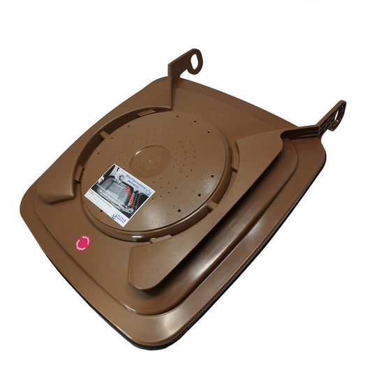 Madendeckel 120 Liter Braun