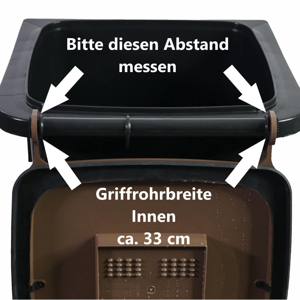 Madendeckel 120 Liter Braun