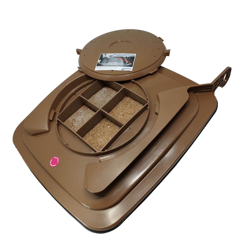 Madendeckel 120 Liter Braun