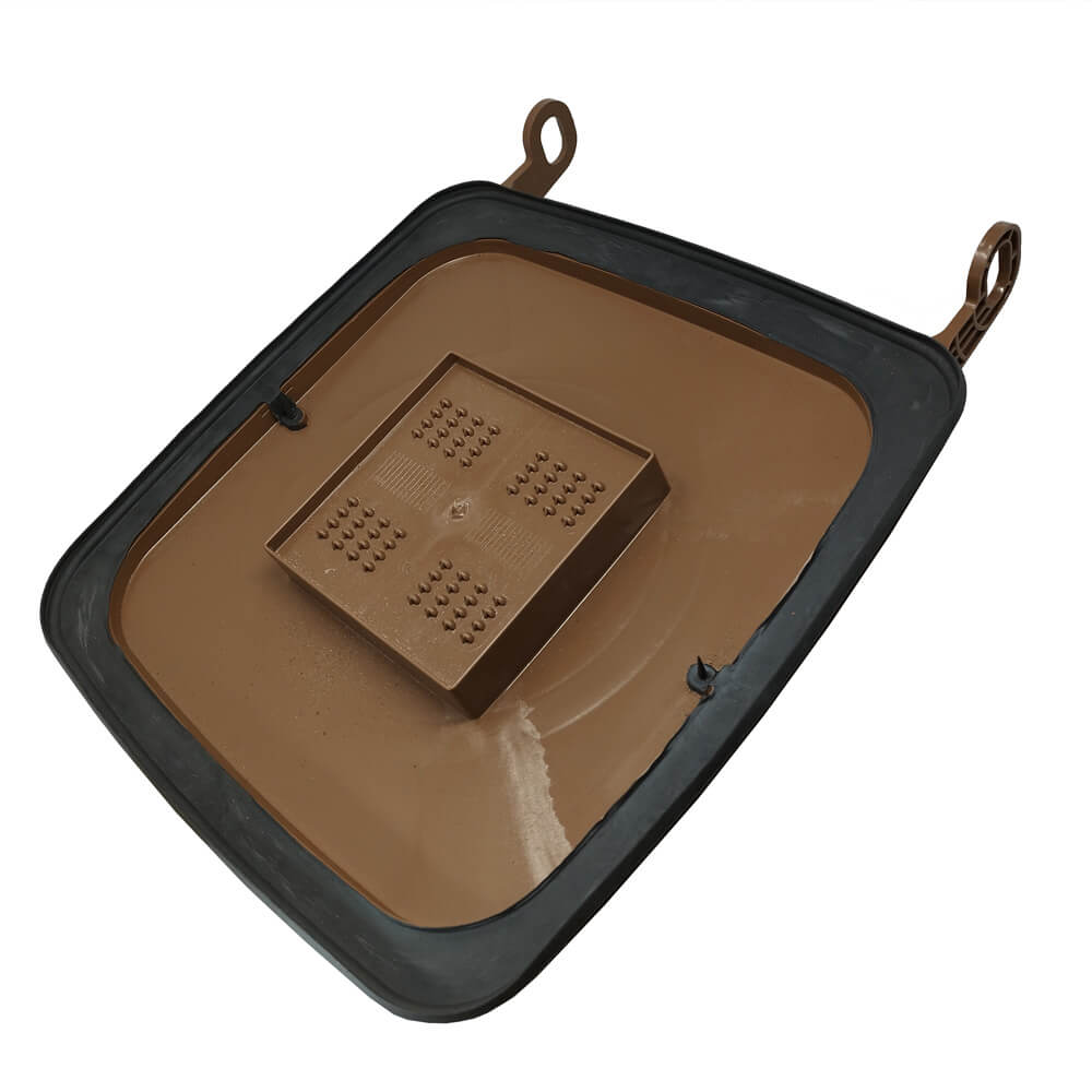 Madendeckel 120 Liter Braun