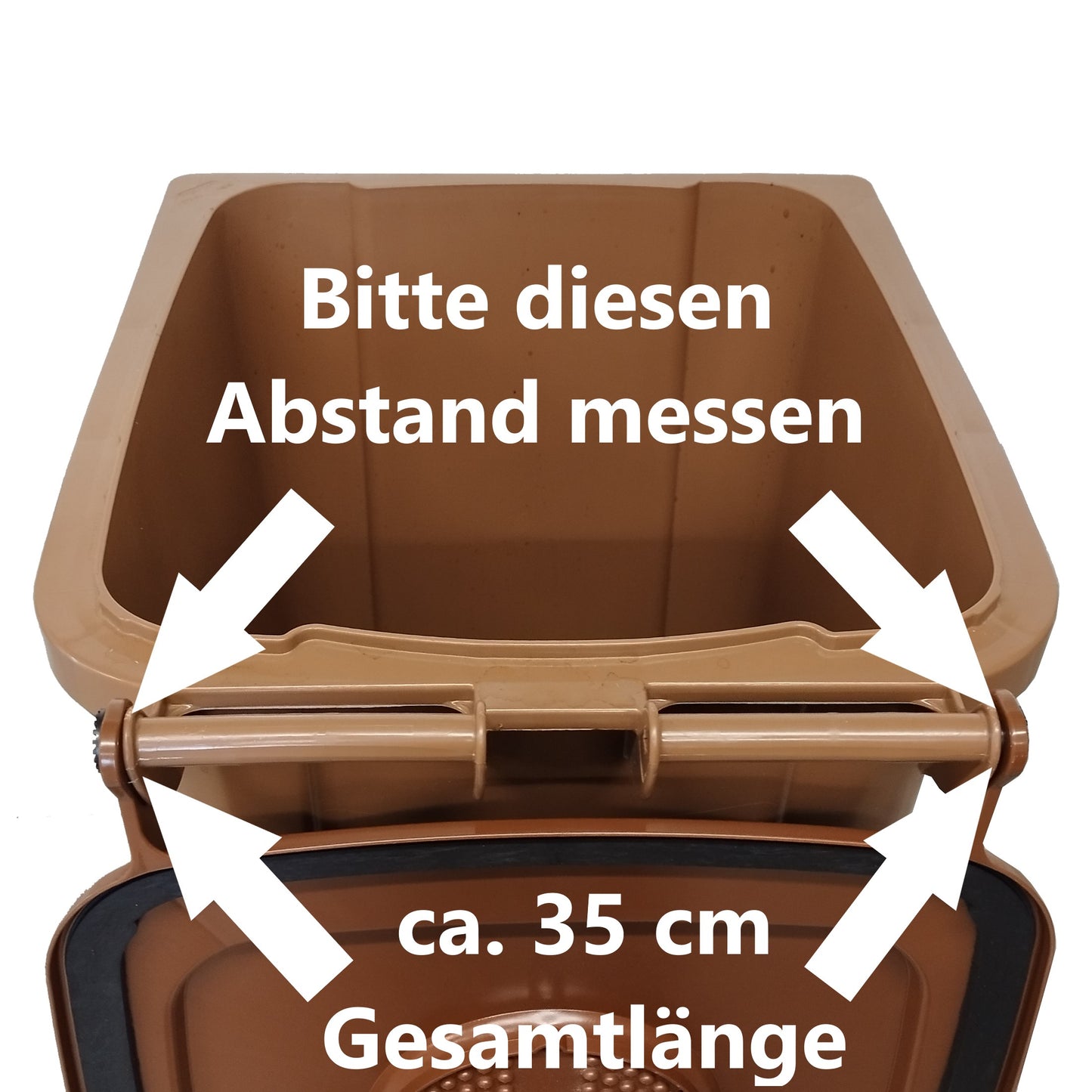 Madendeckel 120 Liter SSI-Schäfer Braun Sonderform
